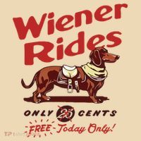 Wiener Rides Only 25 Cents Dachshund Free Today Only Tote Bag thumb 4