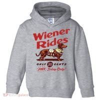 Wiener Rides Only 25 Cents Dachshund Free Today Only Toddler Hoodie thumb 0
