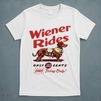 Wiener Rides Only 25 Cents Dachshund Free Today Only T-Shirt thumb 5