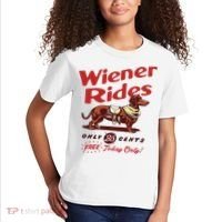 Wiener Rides Only 25 Cents Dachshund Free Today Only Kids T-Shirt thumb 2