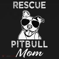 Womens Rescue Pitbull Dog Mom Funny Cute Womens Pajama Set thumb 2