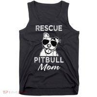 Womens Rescue Pitbull Dog Mom Funny Cute Womens Tank Top thumb 0