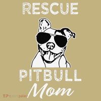 Womens Rescue Pitbull Dog Mom Funny Cute Womens Sweatshirt thumb 2