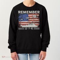 Wwii Remember Pearl Harbor Memorial Day December 7th 1941 Gift Women's Sweatshirt thumb 0