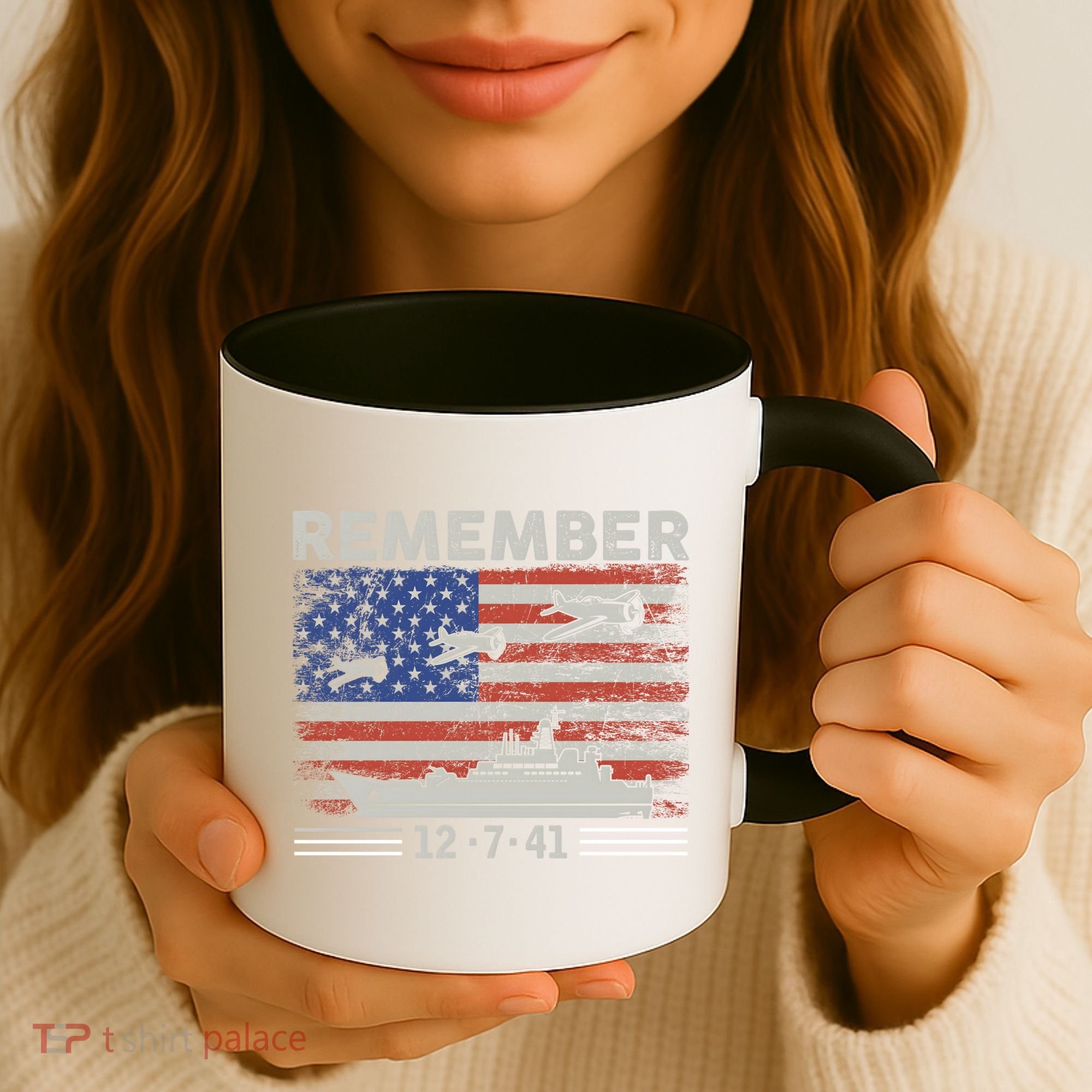 Wwii Remember Pearl Harbor Memorial Day December 7th 1941 Gift Coffee Mug