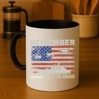 Wwii Remember Pearl Harbor Memorial Day December 7th 1941 Gift Coffee Mug thumb 4