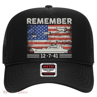Wwii Remember Pearl Harbor Memorial Day December 7th 1941 Gift Hat