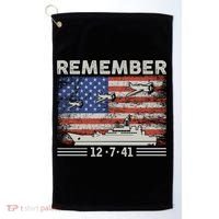 Wwii Remember Pearl Harbor Memorial Day December 7th 1941 Gift Golf Towel thumb 0