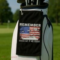 Wwii Remember Pearl Harbor Memorial Day December 7th 1941 Gift Golf Towel thumb 2