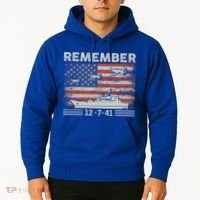 Wwii Remember Pearl Harbor Memorial Day December 7th 1941 Gift Hoodie thumb 2