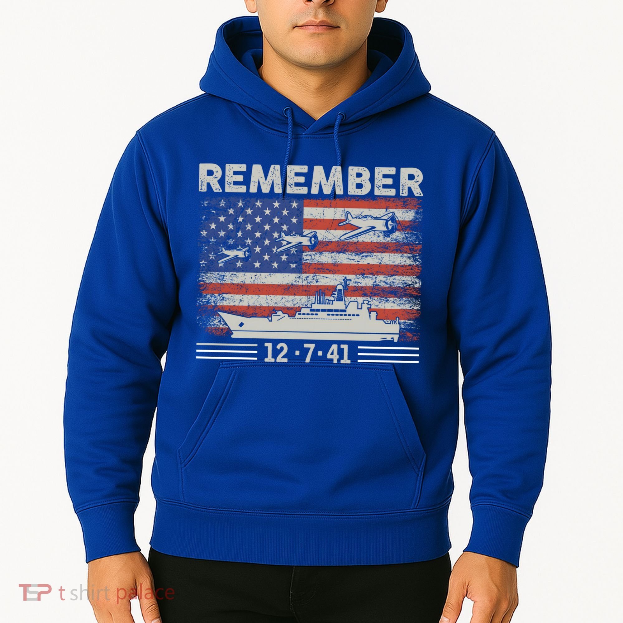 Wwii Remember Pearl Harbor Memorial Day December 7th 1941 Gift Hoodie