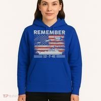 Wwii Remember Pearl Harbor Memorial Day December 7th 1941 Gift Hoodie thumb 5