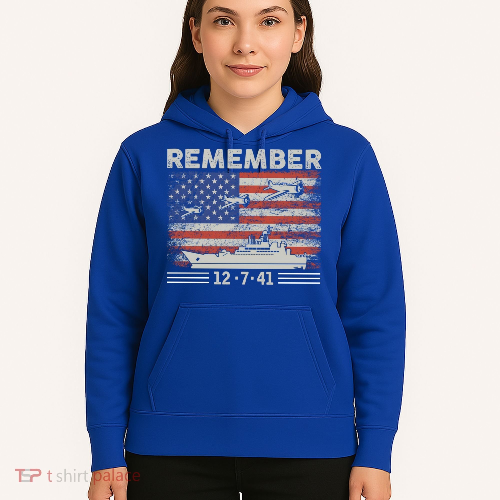 Wwii Remember Pearl Harbor Memorial Day December 7th 1941 Gift Hoodie