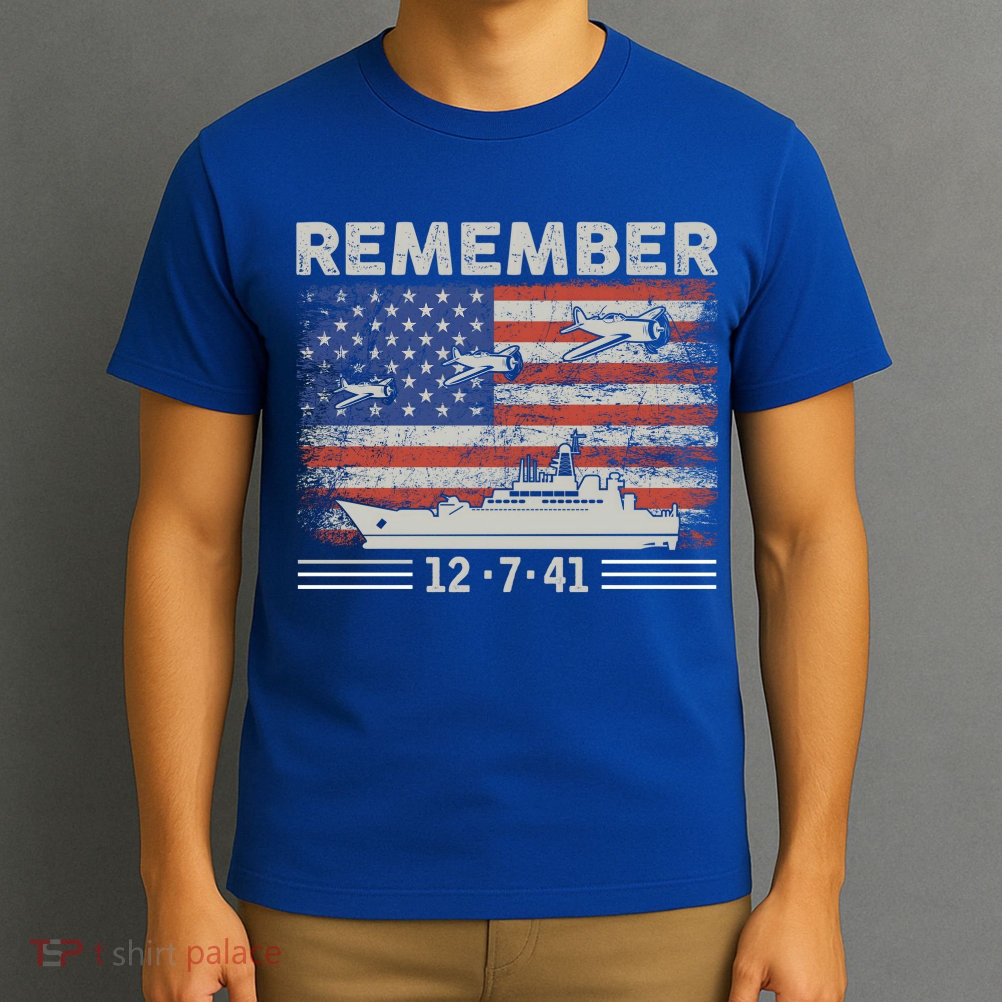 Wwii Remember Pearl Harbor Memorial Day December 7th 1941 Gift T-Shirt