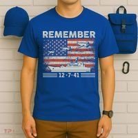 Wwii Remember Pearl Harbor Memorial Day December 7th 1941 Gift T-Shirt thumb 6