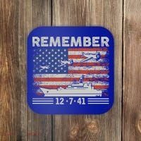 Wwii Remember Pearl Harbor Memorial Day December 7th 1941 Gift Coaster thumb 0