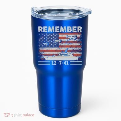 Wwii Remember Pearl Harbor Memorial Day December 7th 1941 Gift Tumbler