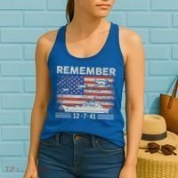 Wwii Remember Pearl Harbor Memorial Day December 7th 1941 Gift Women's Tank Top thumb 2