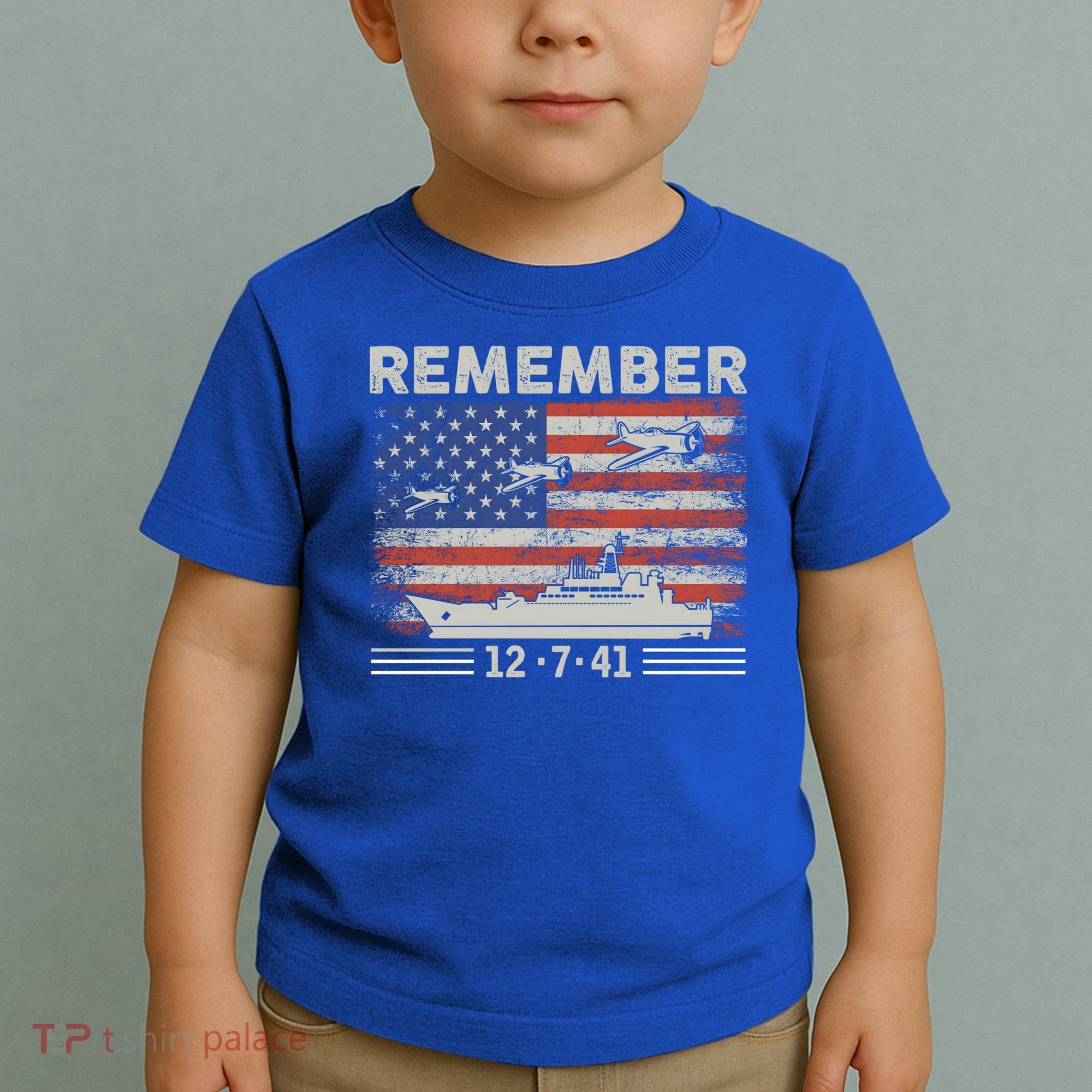 Wwii Remember Pearl Harbor Memorial Day December 7th 1941 Gift Toddler T-Shirt