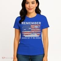 Wwii Remember Pearl Harbor Memorial Day December 7th 1941 Gift Women's T-Shirt thumb 4