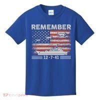 Wwii Remember Pearl Harbor Memorial Day December 7th 1941 Gift Kids T-Shirt thumb 0