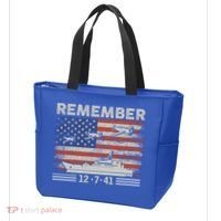 Wwii Remember Pearl Harbor Memorial Day December 7th 1941 Gift Tote Bag thumb 3