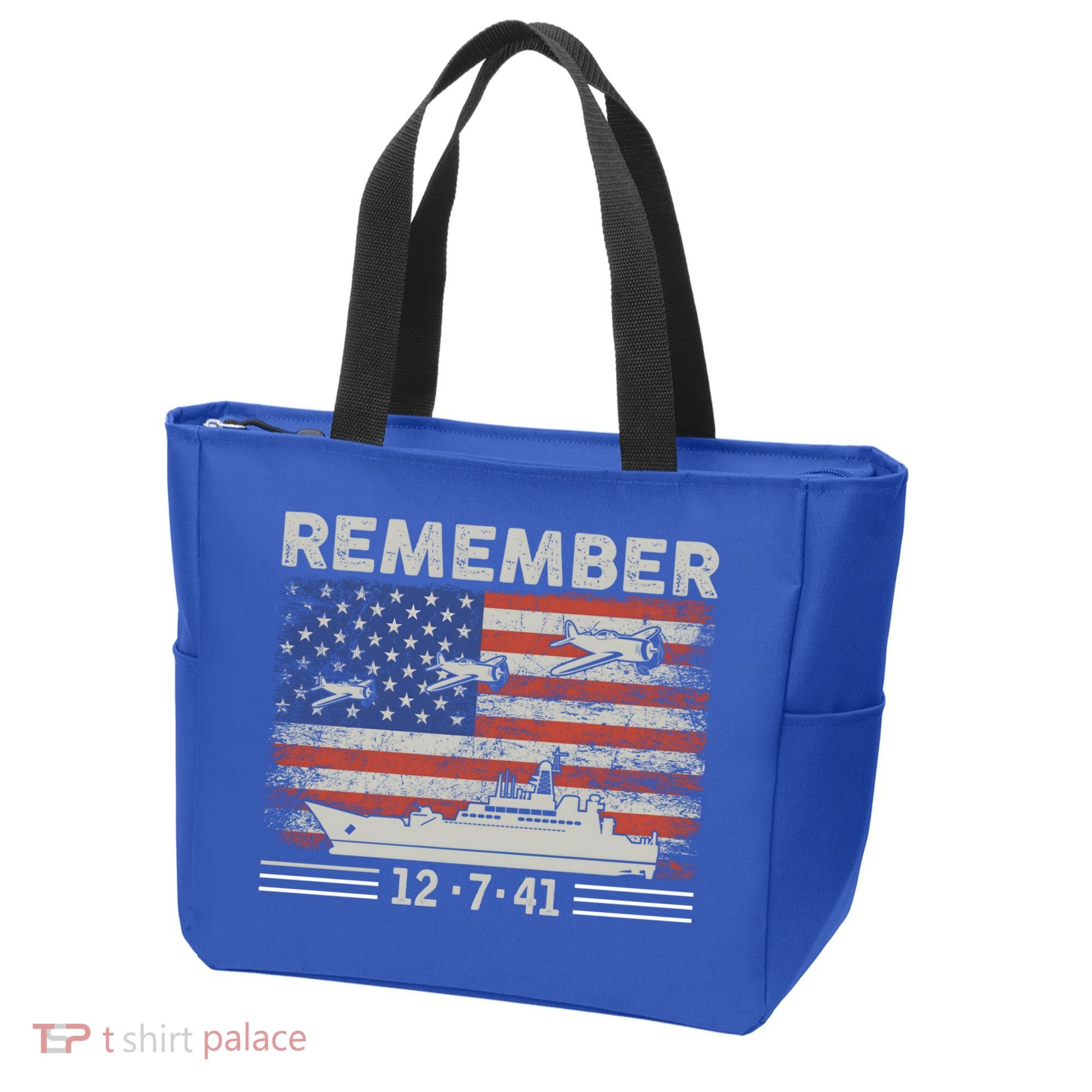 Wwii Remember Pearl Harbor Memorial Day December 7th 1941 Gift Tote Bag