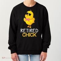 Women's Retirement Party Gift Cute Gift Retired Chick Gift Women's Sweatshirt thumb 0