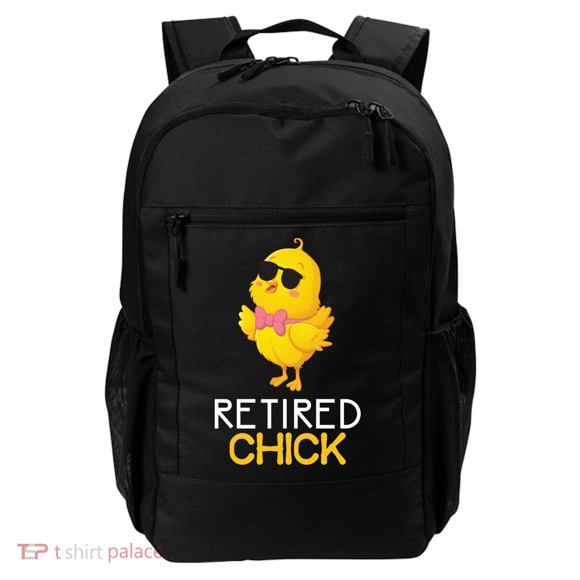 Women's Retirement Party Gift Cute Gift Retired Chick Gift Backpack