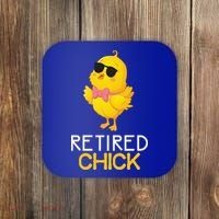 Women's Retirement Party Gift Cute Gift Retired Chick Gift Coaster thumb 0