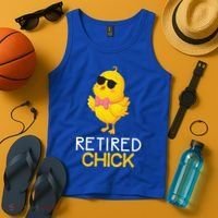 Women's Retirement Party Gift Cute Gift Retired Chick Gift Tank Top thumb 4