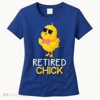 Women's Retirement Party Gift Cute Gift Retired Chick Gift Women's T-Shirt thumb 0