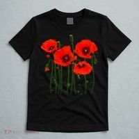 Watercolor Red Poppy Flower Gardening Plants Lover Gift T-Shirt thumb 5