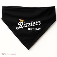 W Rizz Rizzler RizzlerS Birthday Ns USA-Made Doggie Bandana thumb 0