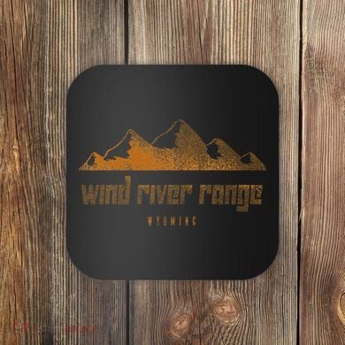 Wind River Range Mountains Wyoming Hiking Outdoors Vintage Coaster