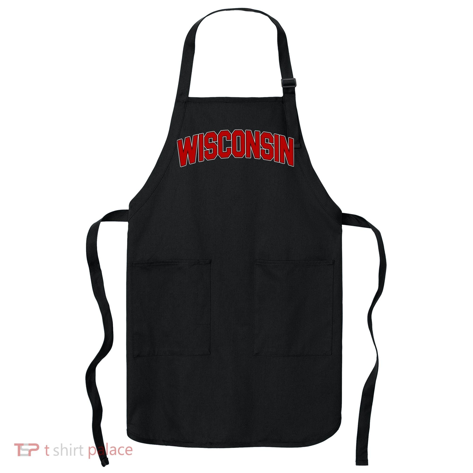 Wisconsin Retro State Apron