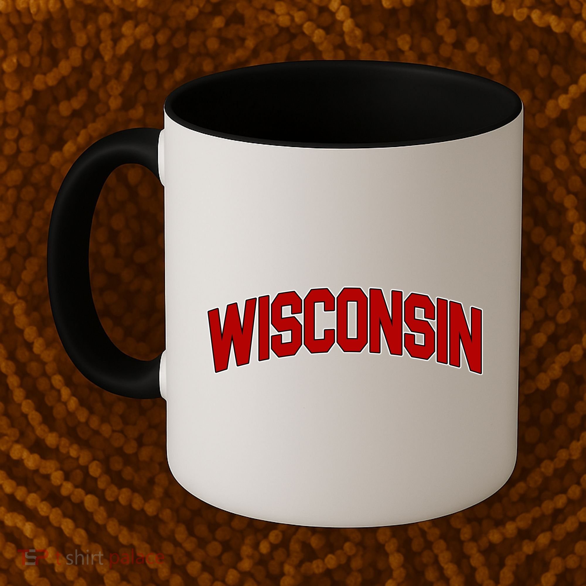 Wisconsin Retro State Coffee Mug