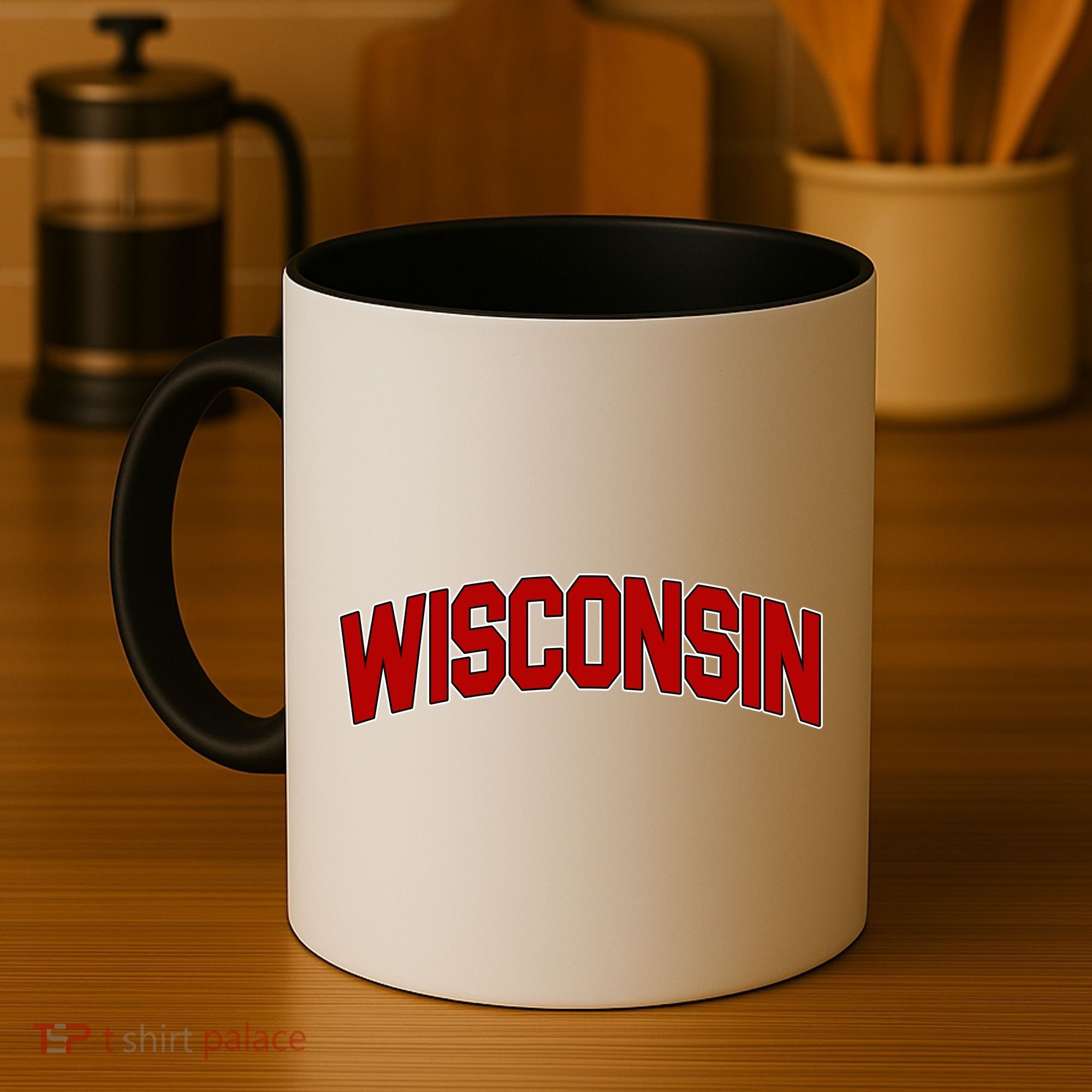 Wisconsin Retro State Coffee Mug