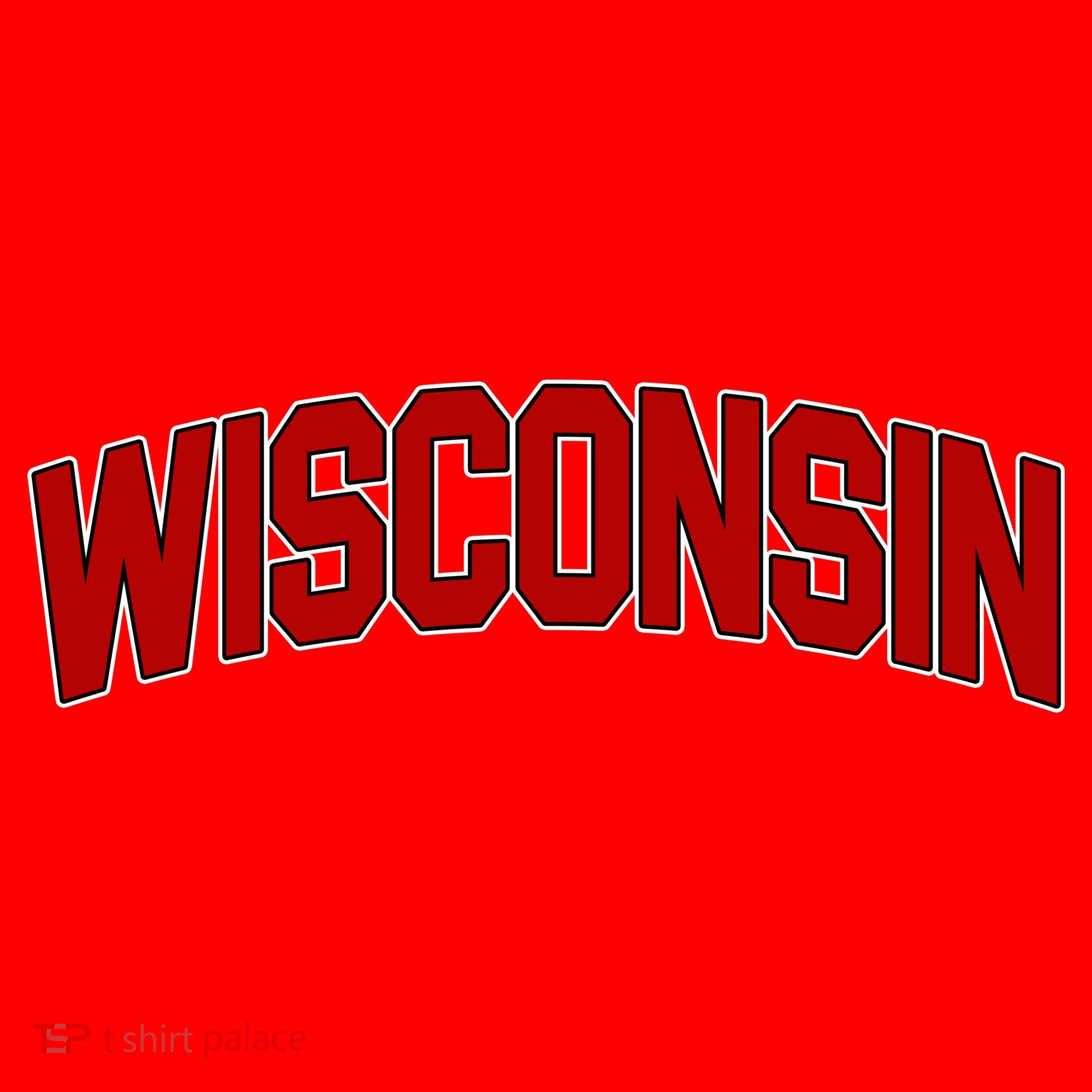 Wisconsin Retro State Santa Hat