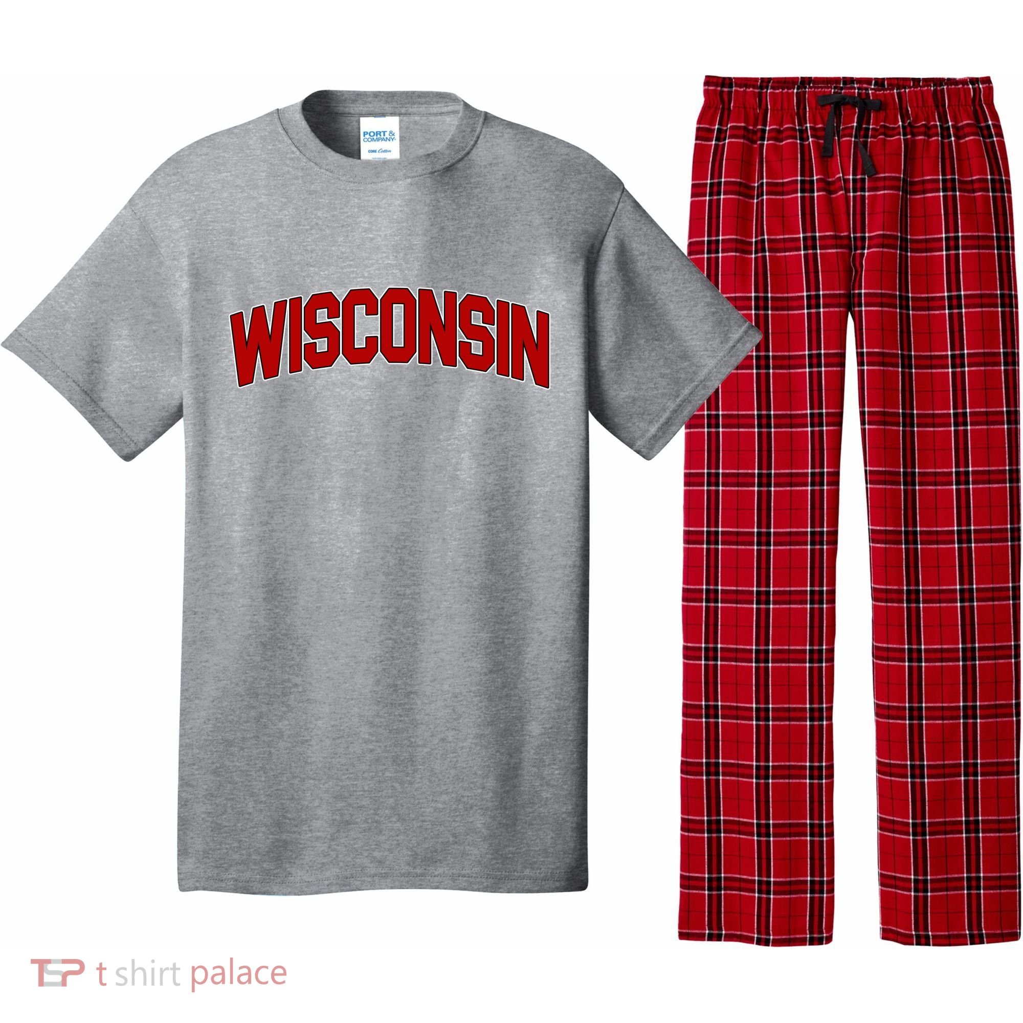 Wisconsin Retro State Pajama Set