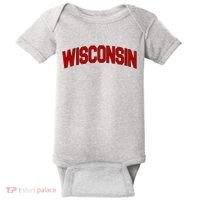 Wisconsin Retro State Baby Bodysuit thumb 0