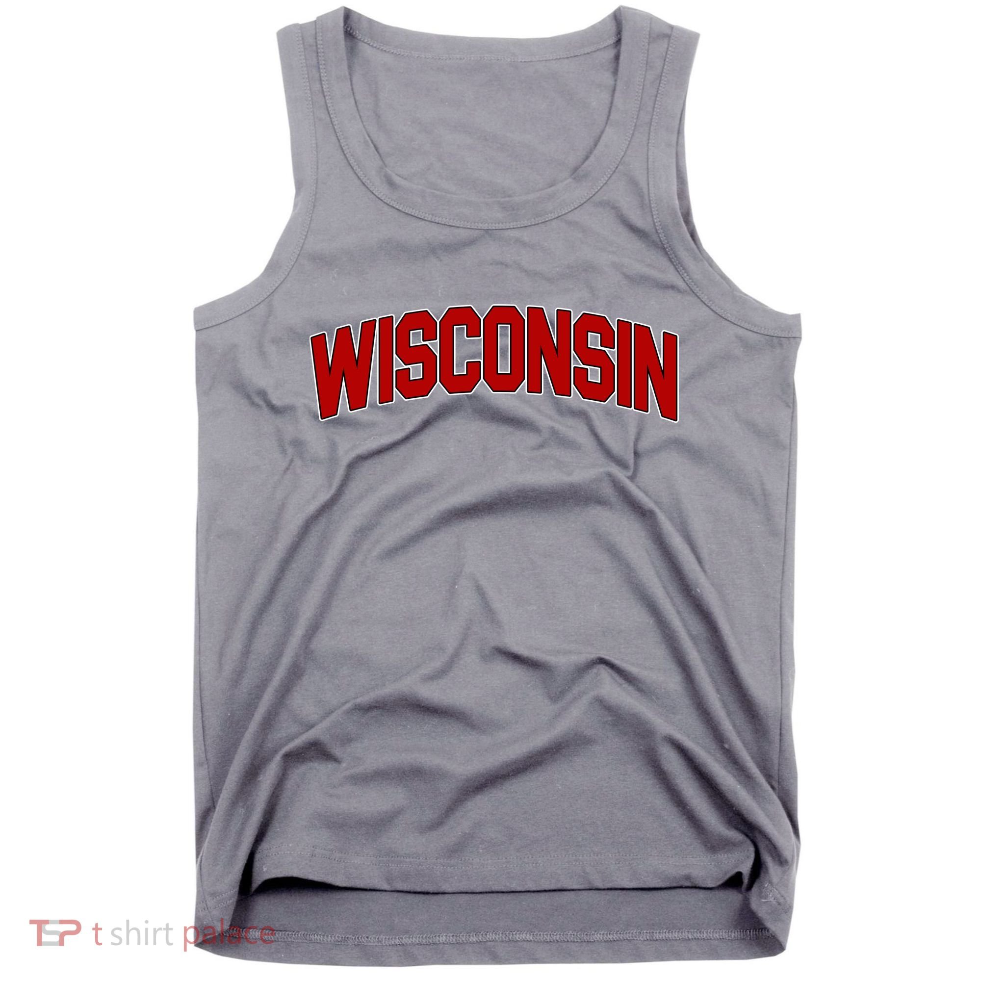 Wisconsin Retro State Tank Top