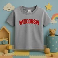 Wisconsin Retro State Toddler T-Shirt thumb 3