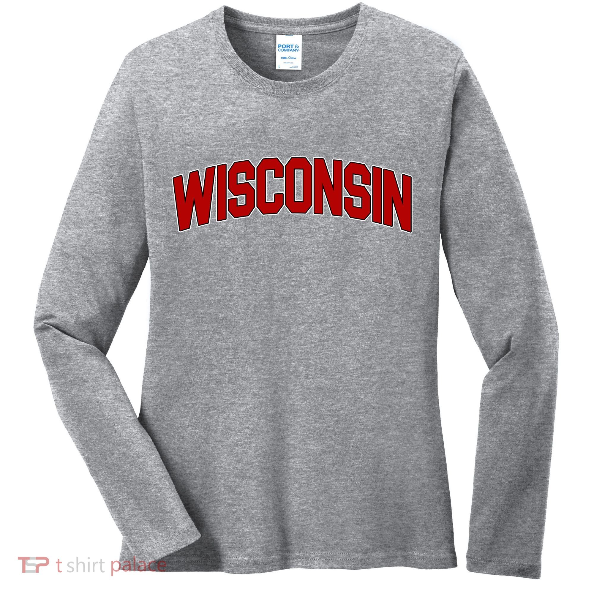 Wisconsin Retro State Women's Long Sleeve Shirt