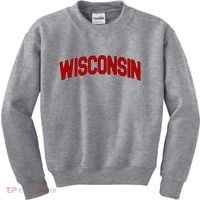 Wisconsin Retro State Kids Sweatshirt thumb 0