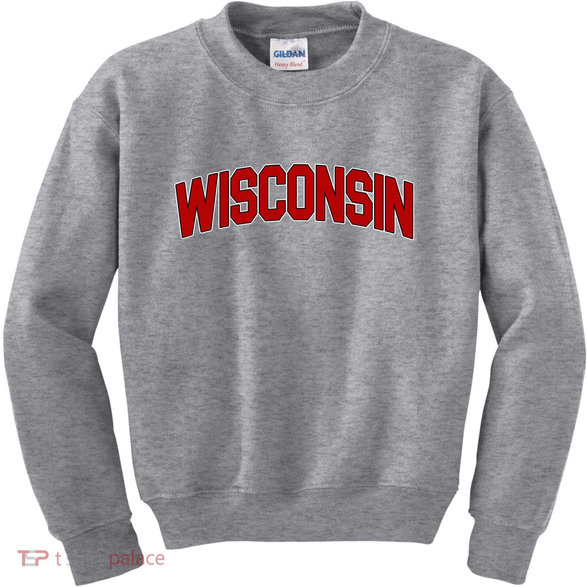 Wisconsin Retro State Kids Sweatshirt