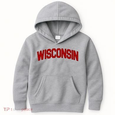 Wisconsin Retro State Kids Hoodie