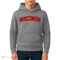 Wisconsin Retro State Kids Hoodie thumb 4