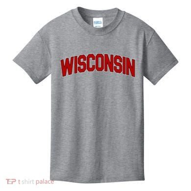 Wisconsin Retro State Kids T-Shirt
