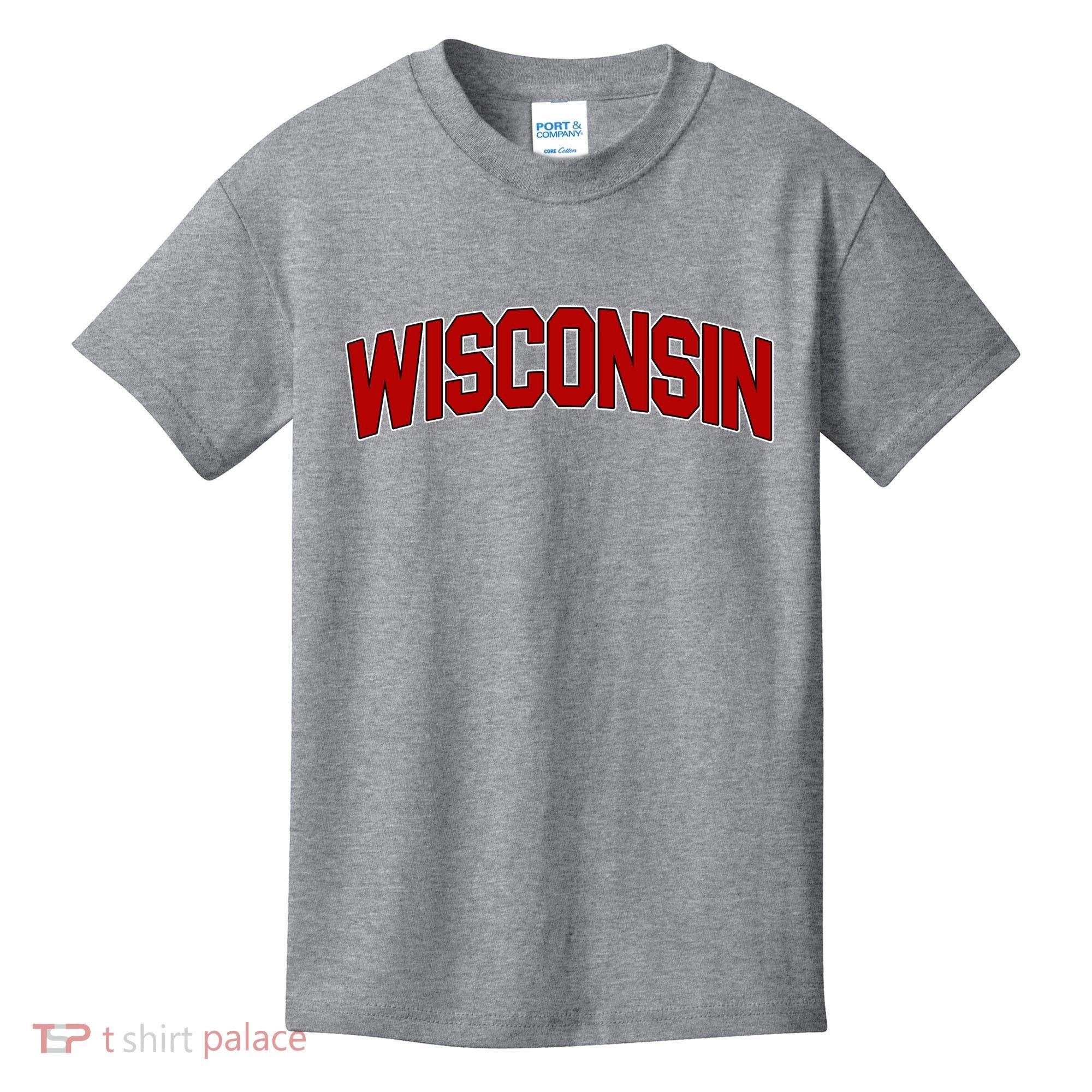 Wisconsin Retro State Kids T-Shirt
